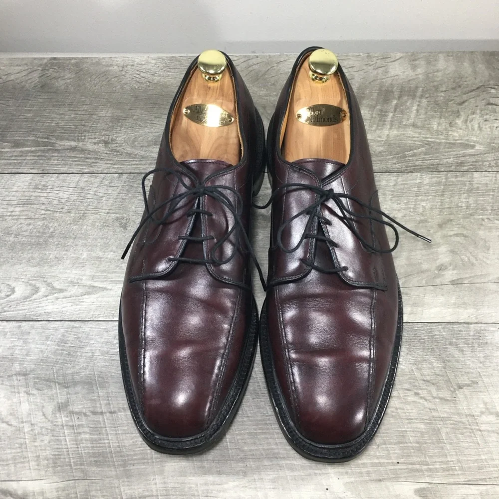 Allen Edmonds Hillcrest Men’s Leather Blucher Bicycle Toe Oxfords Derby Shoes 12